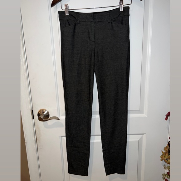 Express pants skinny mid rise size 2R color charcoal - Picture 2 of 10